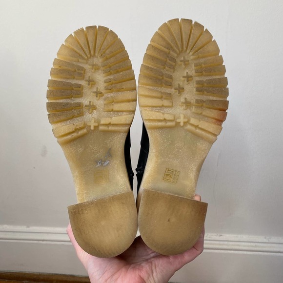 FREE PEOPLE James Black Leather Platform Chelsea Boots Size 39 US 9 - Picture 9 of 10